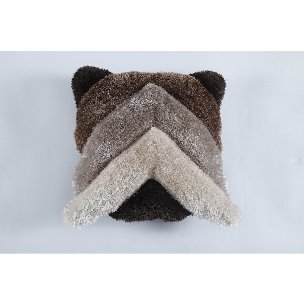 Mateos MS16P Brown Beige Chevron Throw Pillow