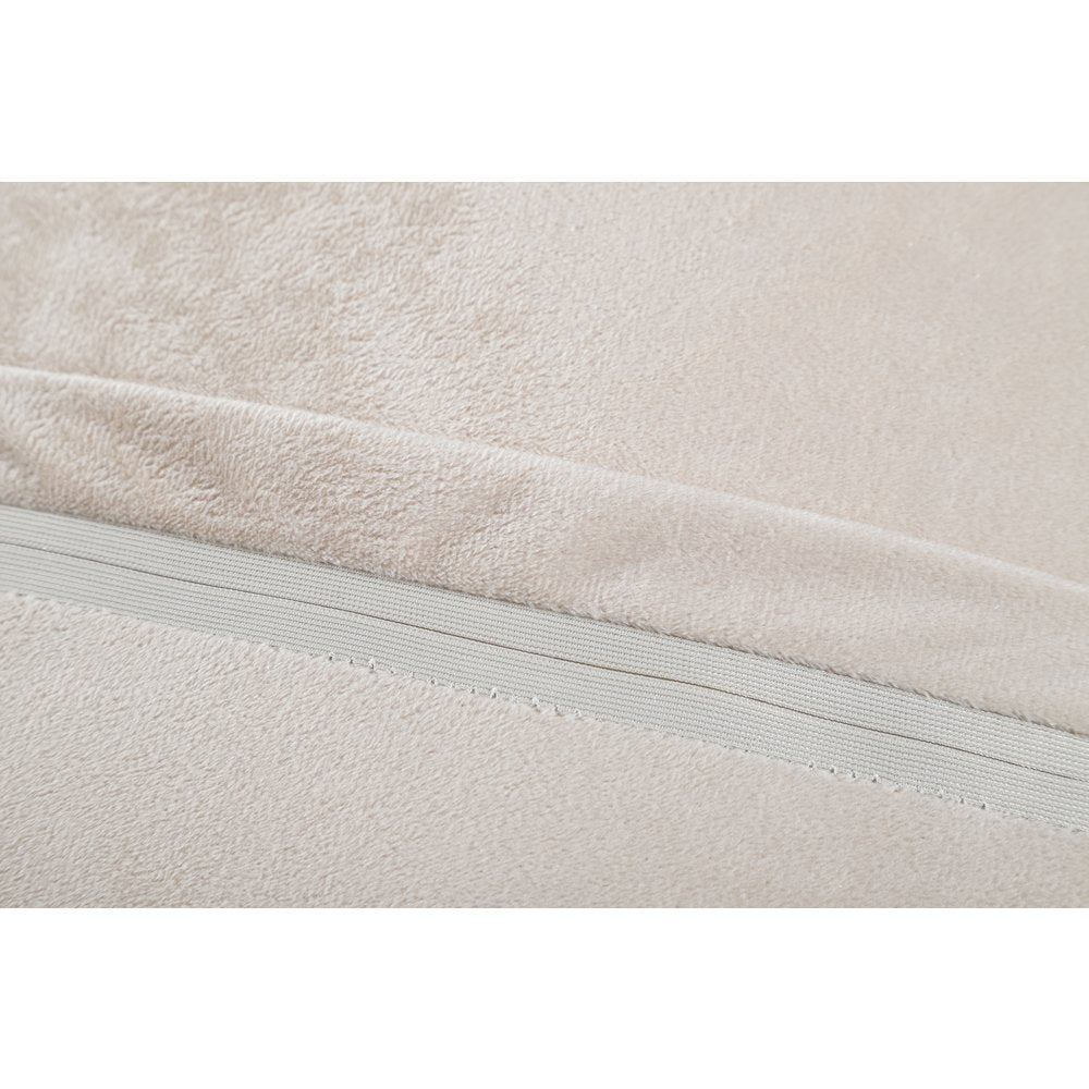 Mateos MS64P Beige Cream Modern Curve Throw Pillow