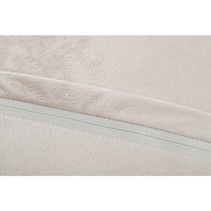 Mateos MS64P Beige Cream Modern Curve Throw Pillow