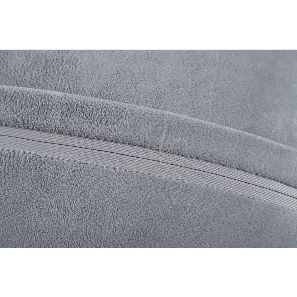 Mateos MS65P Blue Gray Modern Curve Throw Pillow