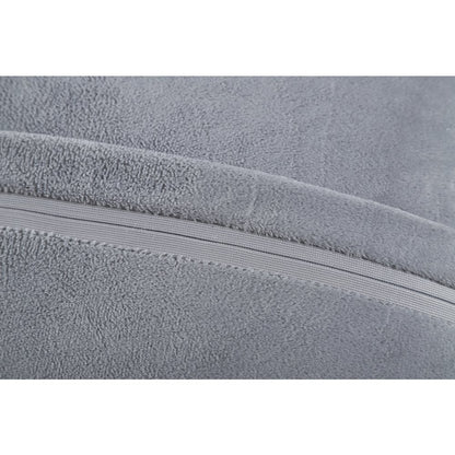 Mateos MS65P Blue Gray Modern Curve Throw Pillow