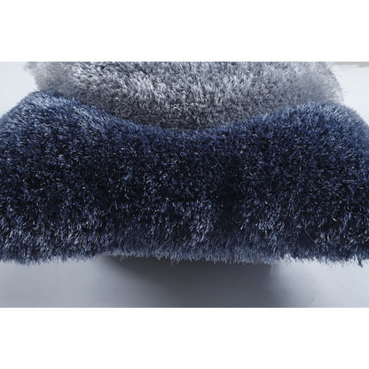 Mateos MS65P Blue Gray Modern Curve Throw Pillow