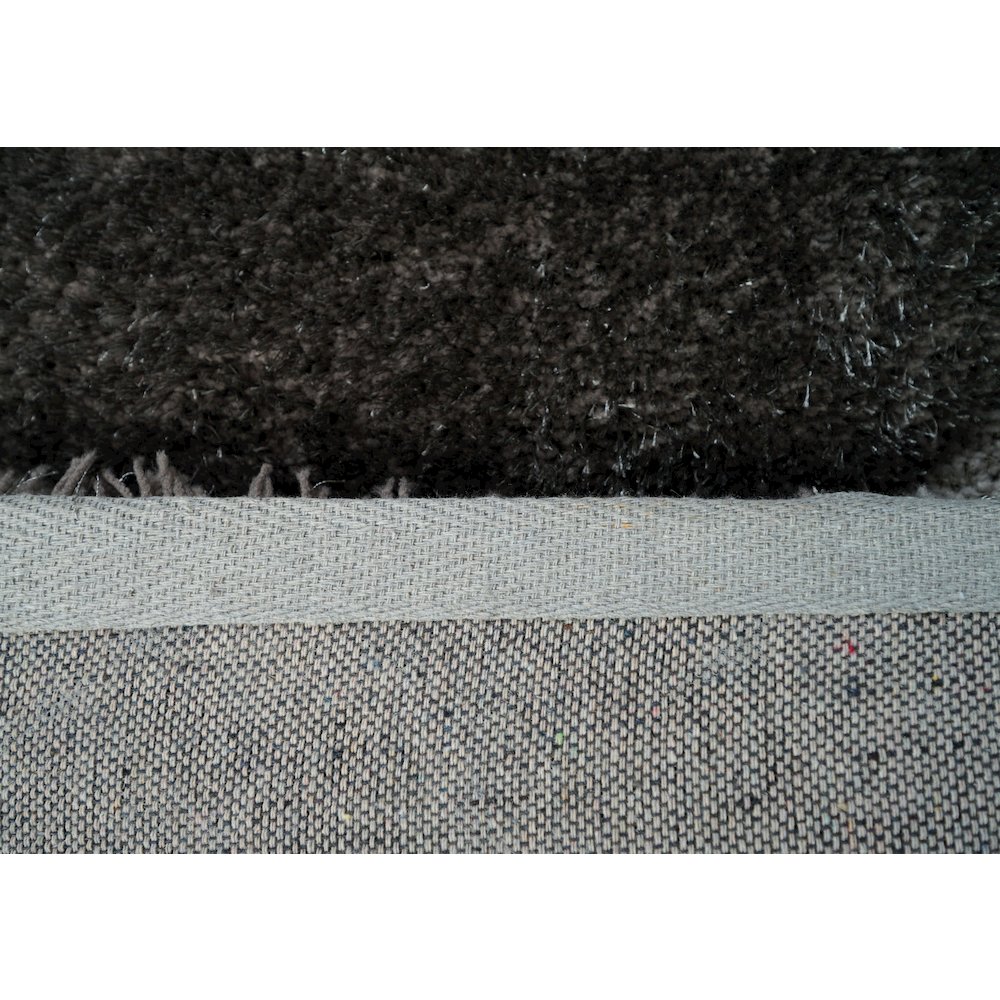 Mateos MS72 Gray Abstract Swirl Shag Rug
