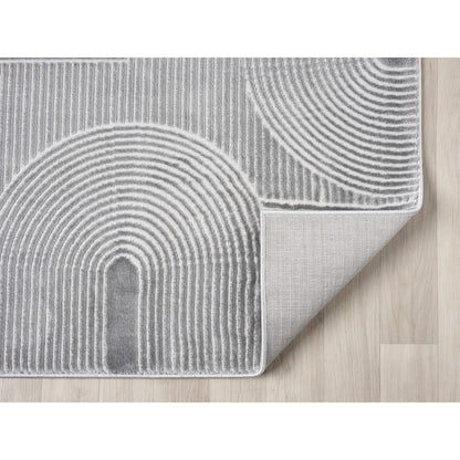 Nuevo 05 Modern Sculpted Arch Geometric Area Rug – Gary