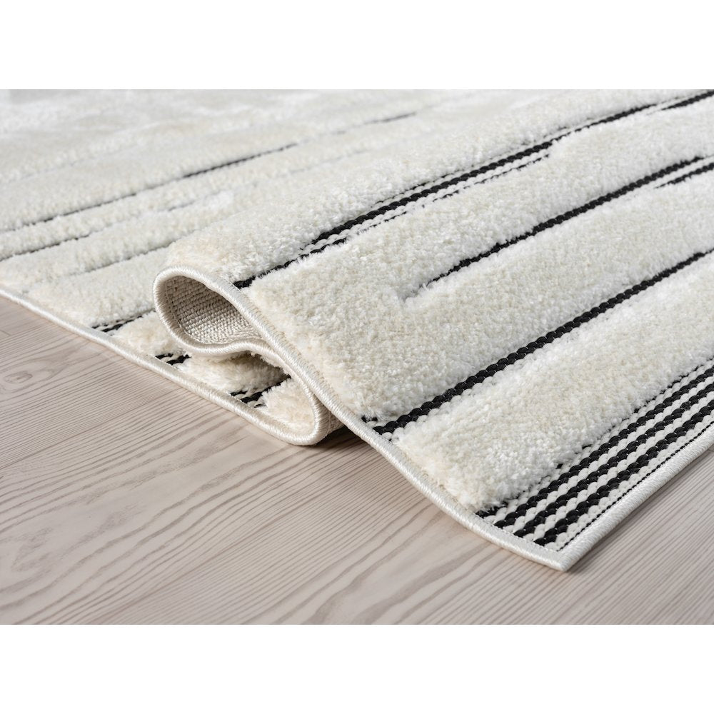 Natural 01 Linear Abstract Area Rug