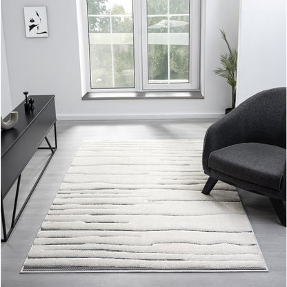 Natural 01 Linear Abstract Area Rug