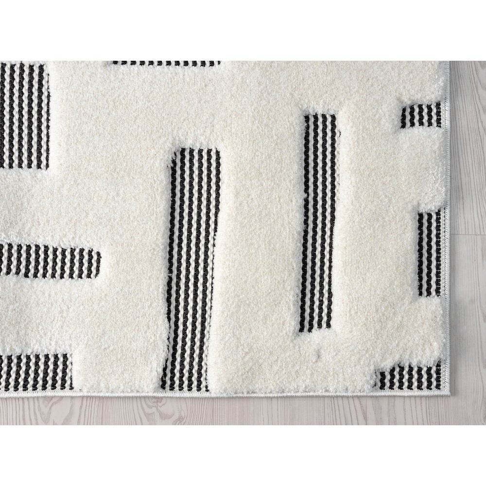 Natural 02 Geometric Blocks Area Rug