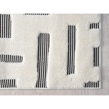 Natural 02 Geometric Blocks Area Rug