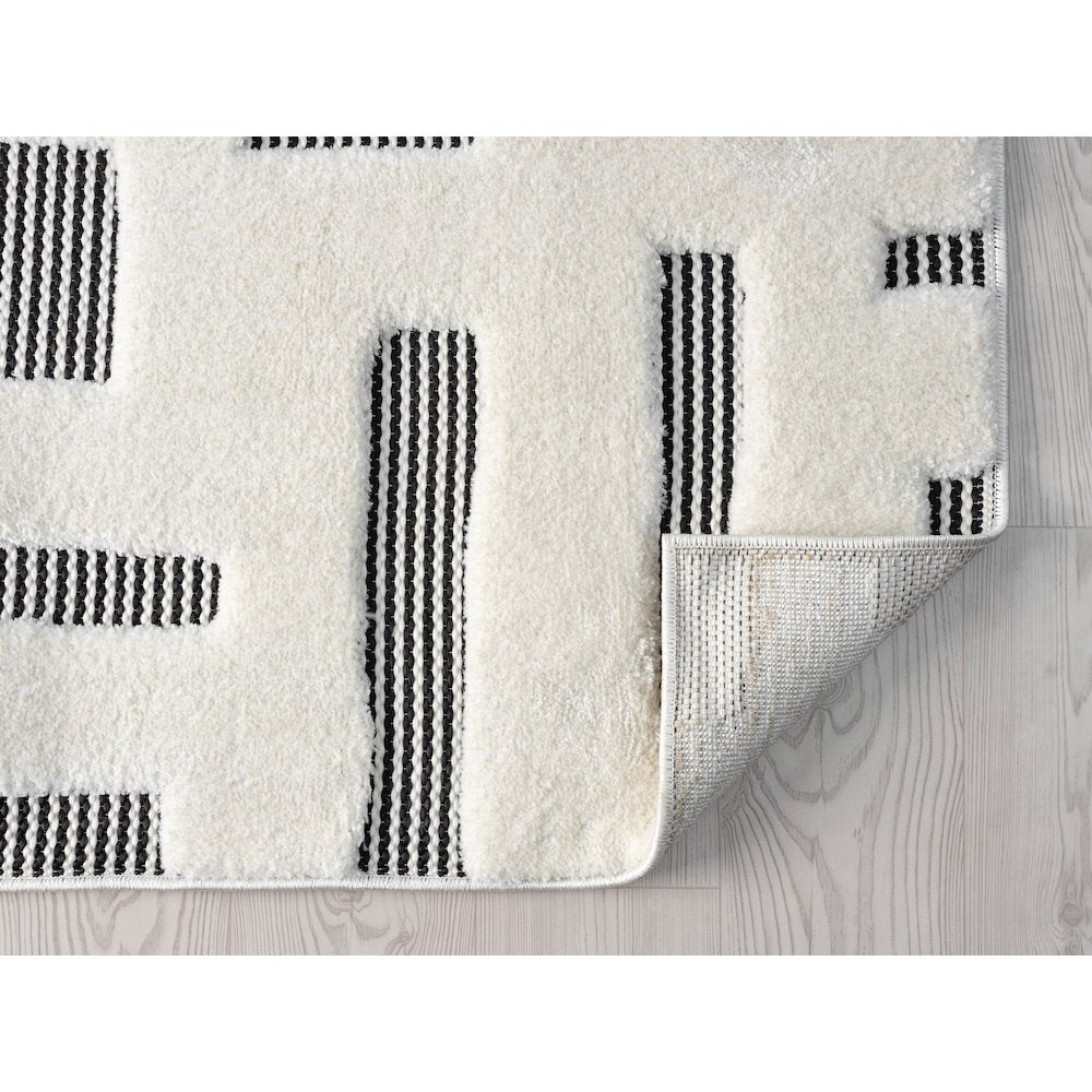 Natural 02 Geometric Blocks Area Rug