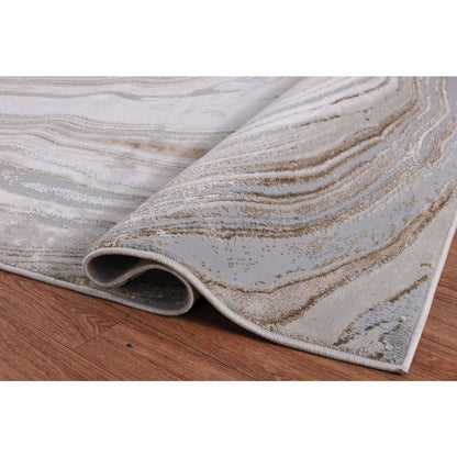 Nevada NV02 Modern Marble Swirl Area Rug