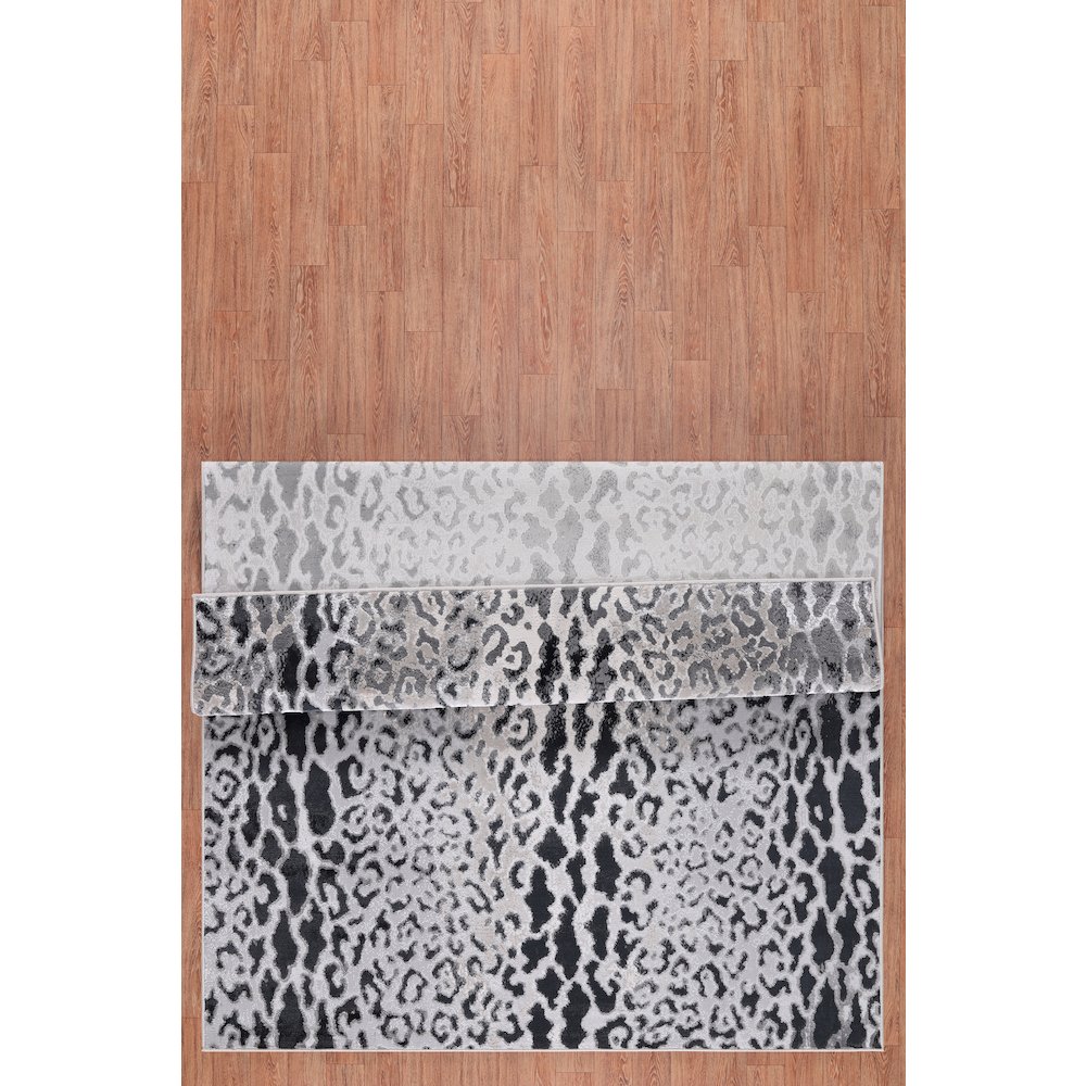 Nevada NV13 Modern Grey Tone Animal Print  Area Rug