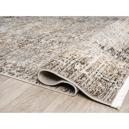 Obsession OB04 Gray & Beige Distressed Abstract Area Rug