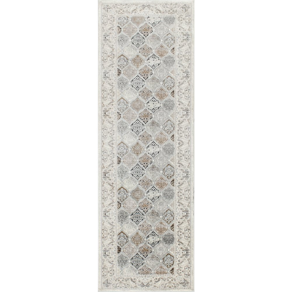 Omari Collection 01 Vintage-Inspired Quatrefol-Patterned Area Rug