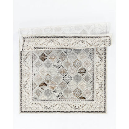 Omari Collection 01 Vintage-Inspired Quatrefol-Patterned Area Rug