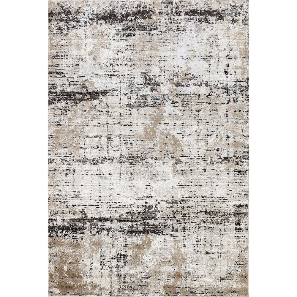 Omari Collection 05 Modern Abstract Grid Area Rug - Earth Tone