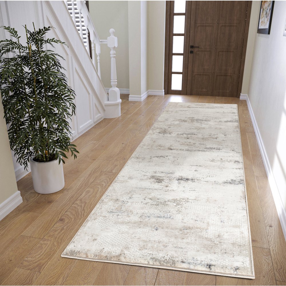 Omari Collection 07 Soft Abstract Textured Area Rug