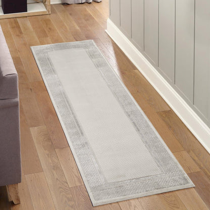Omari Collection 12 Modern Framed Border Area Rug