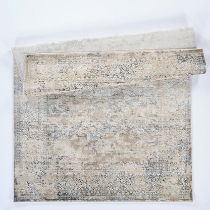 Omari Collection 15 Distressed Transitional Medallion Area Rug
