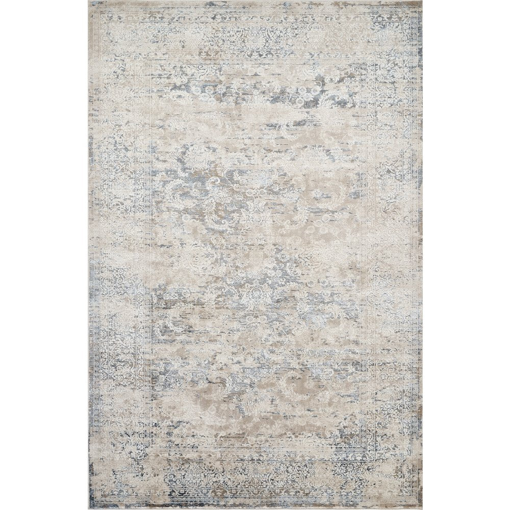 Omari Collection 15 Distressed Transitional Medallion Area Rug