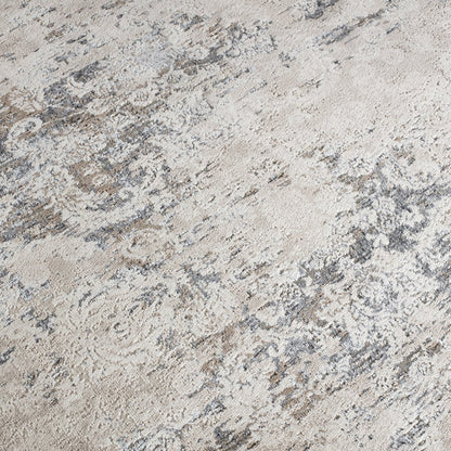 Omari Collection 15 Distressed Transitional Medallion Area Rug