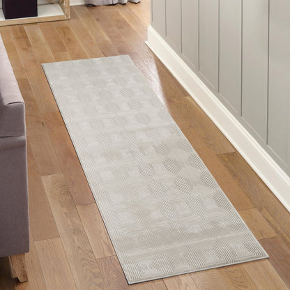 Omari Collection 16 Minimal Geometric Texture Area Rug
