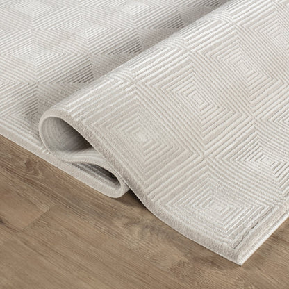 Omari Collection 16 Minimal Geometric Texture Area Rug