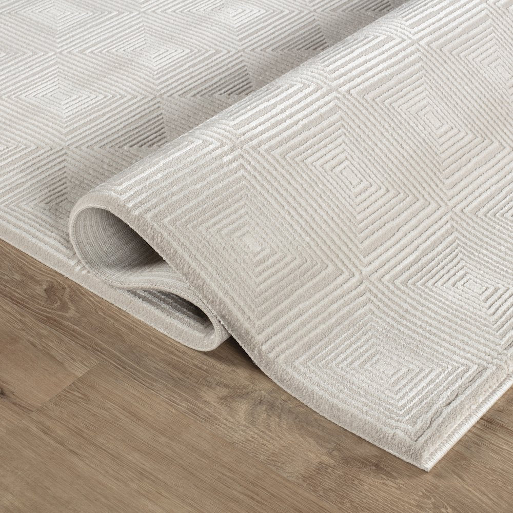 Omari Collection 16 Minimal Geometric Texture Area Rug