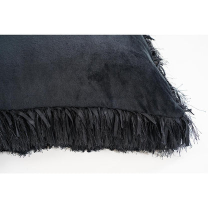 SHAGGY  PILLOW BLACK 17 20" x 20"
