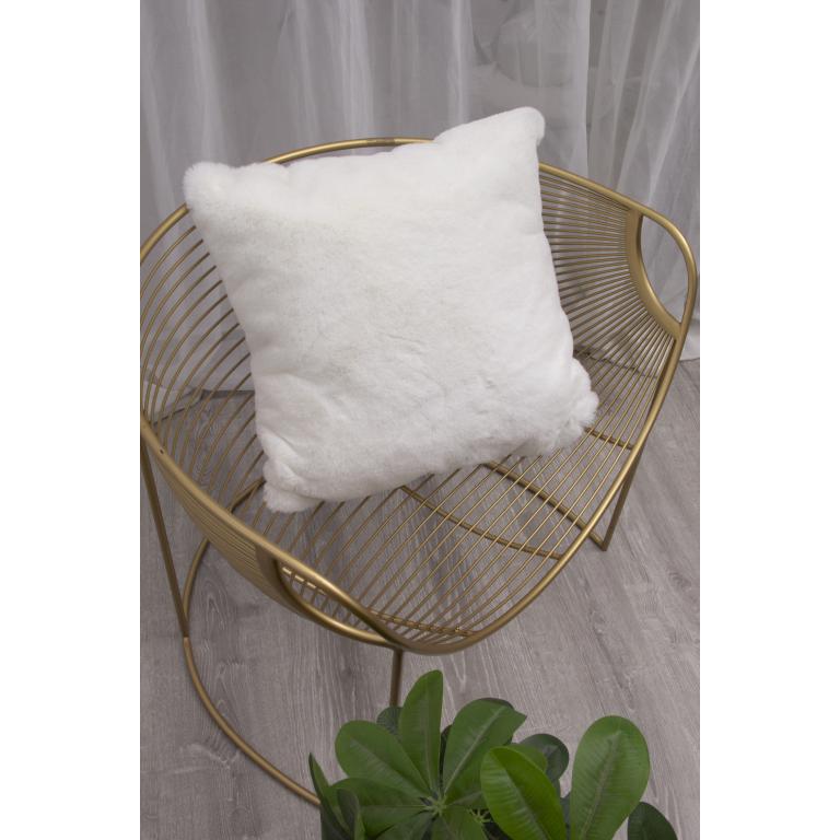FAUX RABBIT FUR WHITE RB01 2'4" X 7'6"