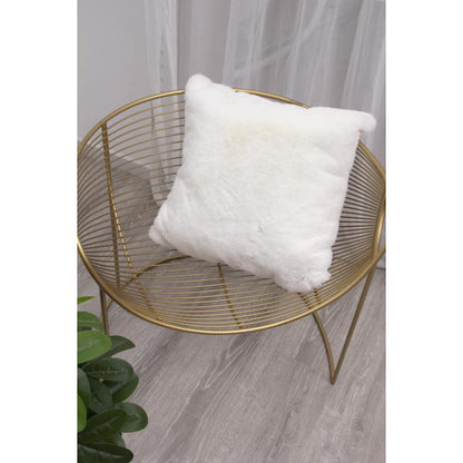 FAUX RABBIT FUR WHITE RB01 2'4" X 7'6"