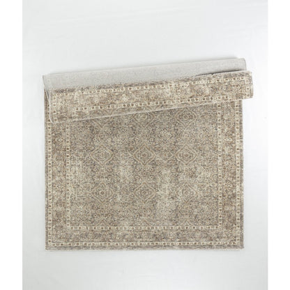 Stellios Collection 05 Distressed Diamond Pattern Area Rug - Beige