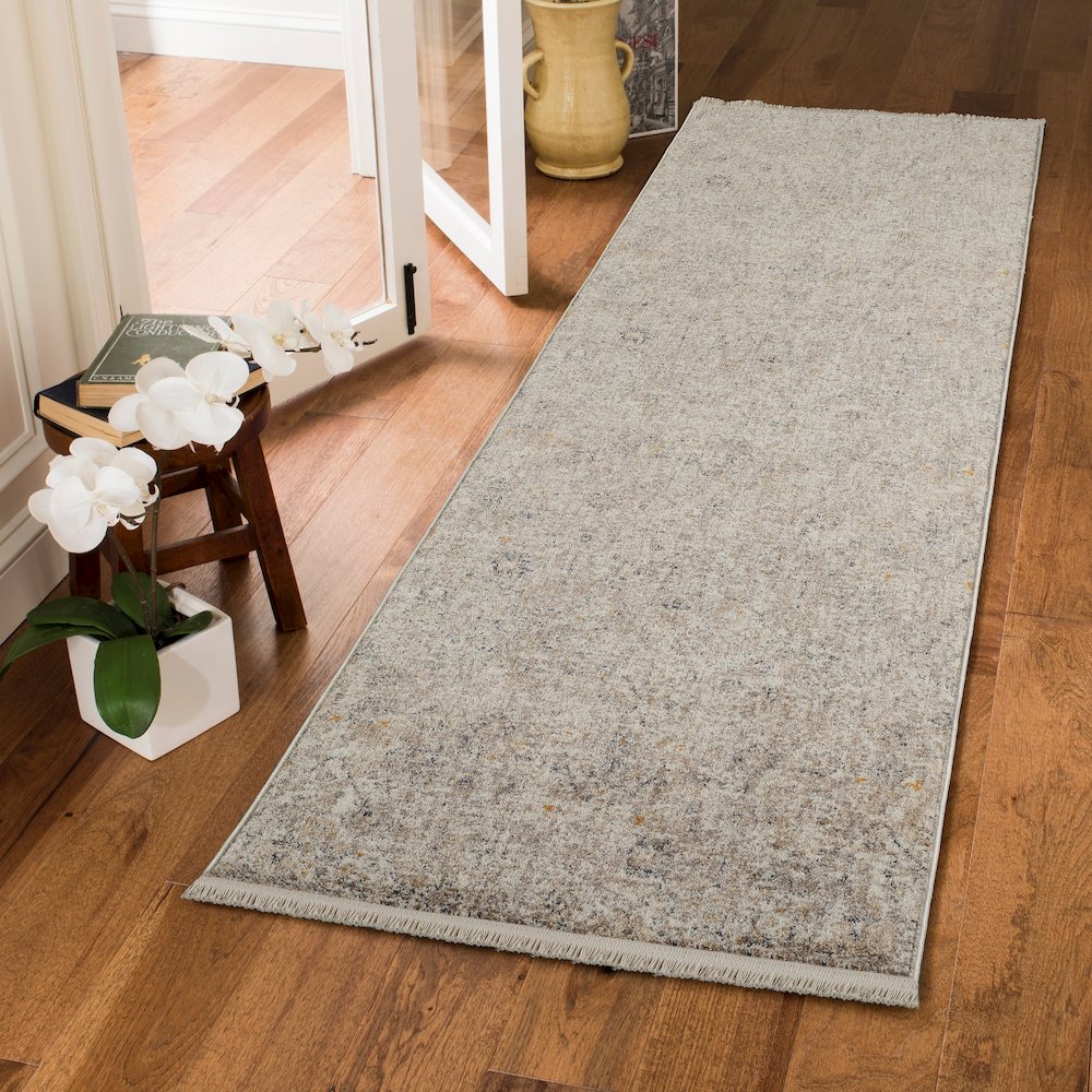 Stellios Collection 06 Vintage Floral Area Rug - Beige