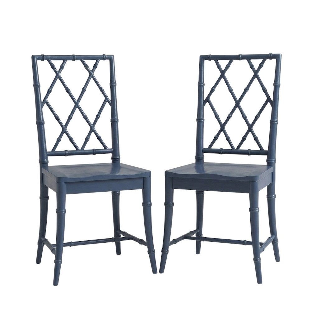Distressed Finish X-Back Dining Chairs Set of 2 - Stylish Design, Robust