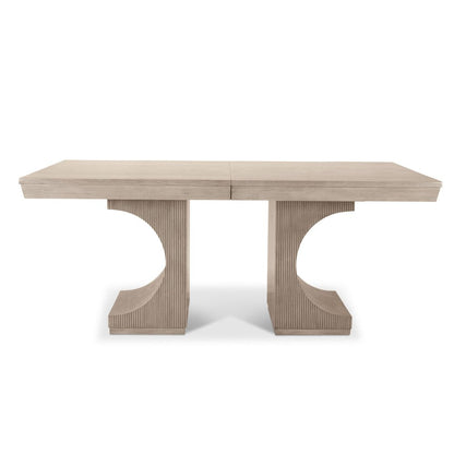 Manhattan Valley - Double Pedestal Dining Table with 18" Leaf (72"-90") - Dusty