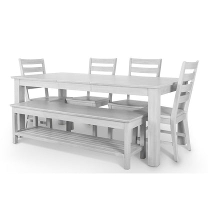 Geneva - Side Chair - Set of 2 - Distressed White Finish