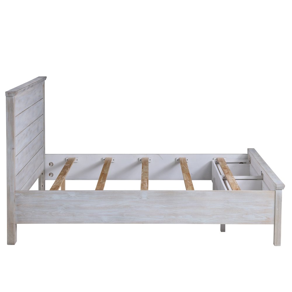 Geneva - Storage Bed - Queen - Distressed White Finish