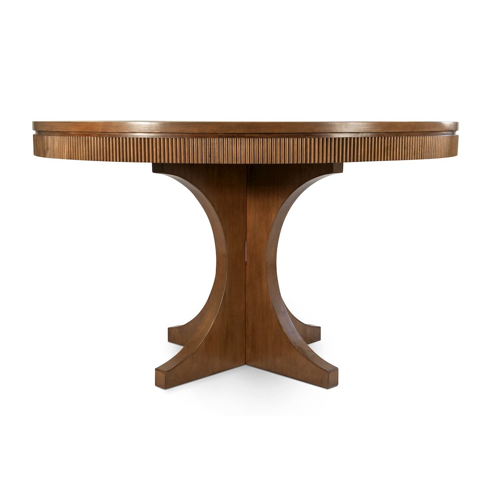 Manhattan Valley - 50" Round Dining Table - Vintage Chestnut Finish