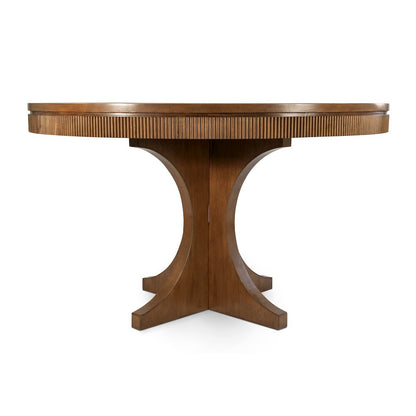 Manhattan Valley - 50" Round Dining Table - Vintage Chestnut Finish