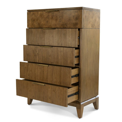 Manhattan Valley - 5 Drawer Chest - Vintage Chestnut Finish