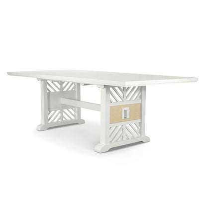 Miramar - Extendable Trestle Dining Table with Self Storing Leaf (78"-96")