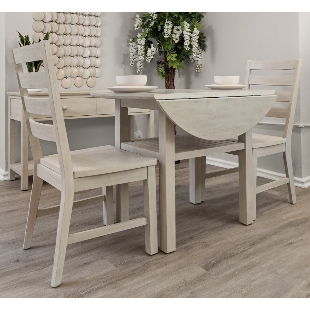 Geneva - Side Chair - Set of 2 - Distressed White Finish