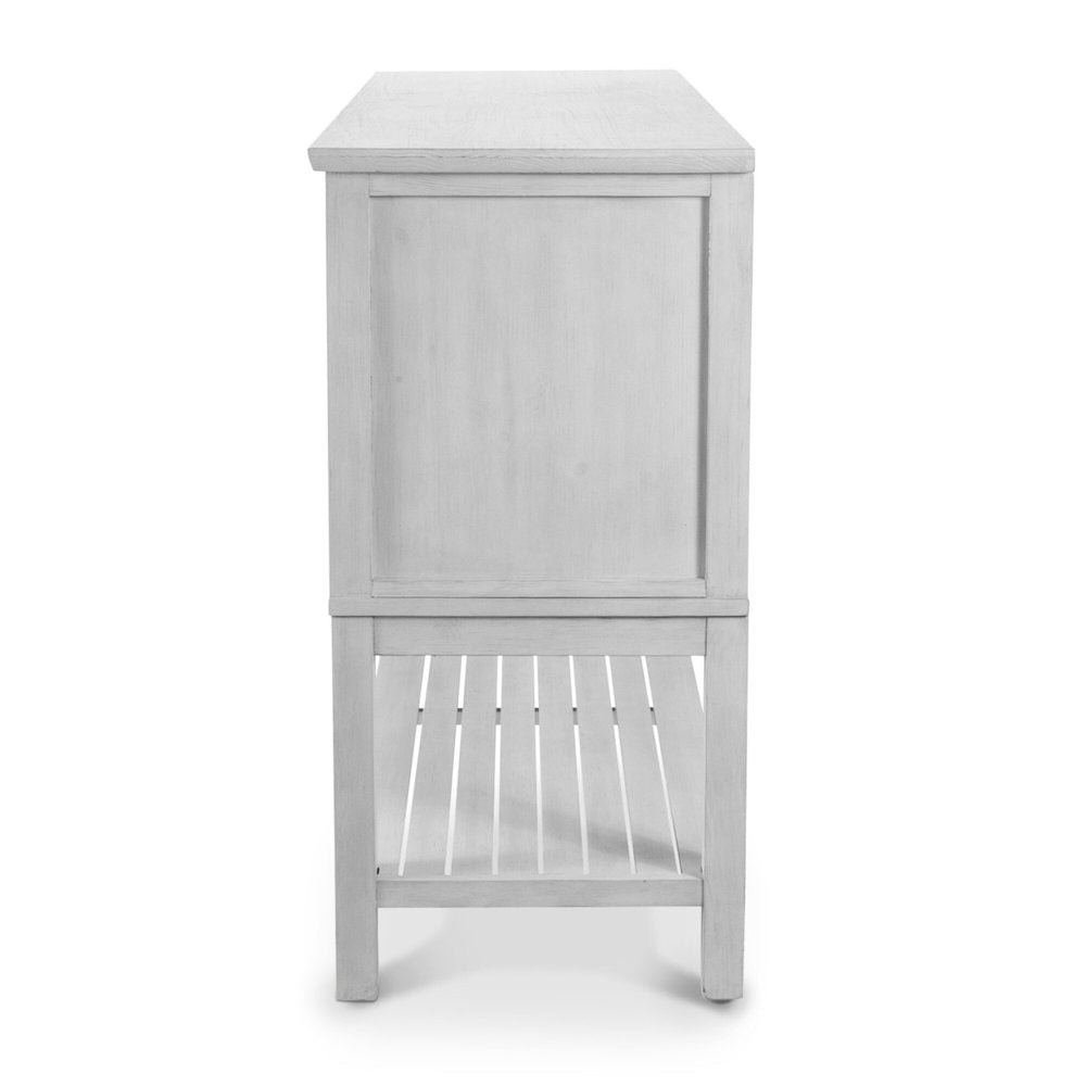 Geneva - 2-Door / 3-Drawer Credenza - Distressed White Finish