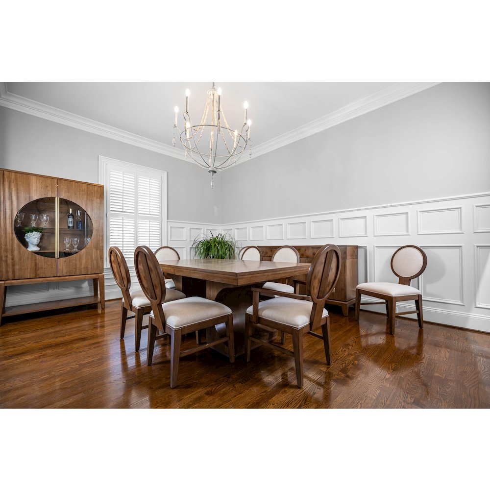 Manhattan Valley - Double Pedestal Dining Table with 18" Leaf (72"-90")