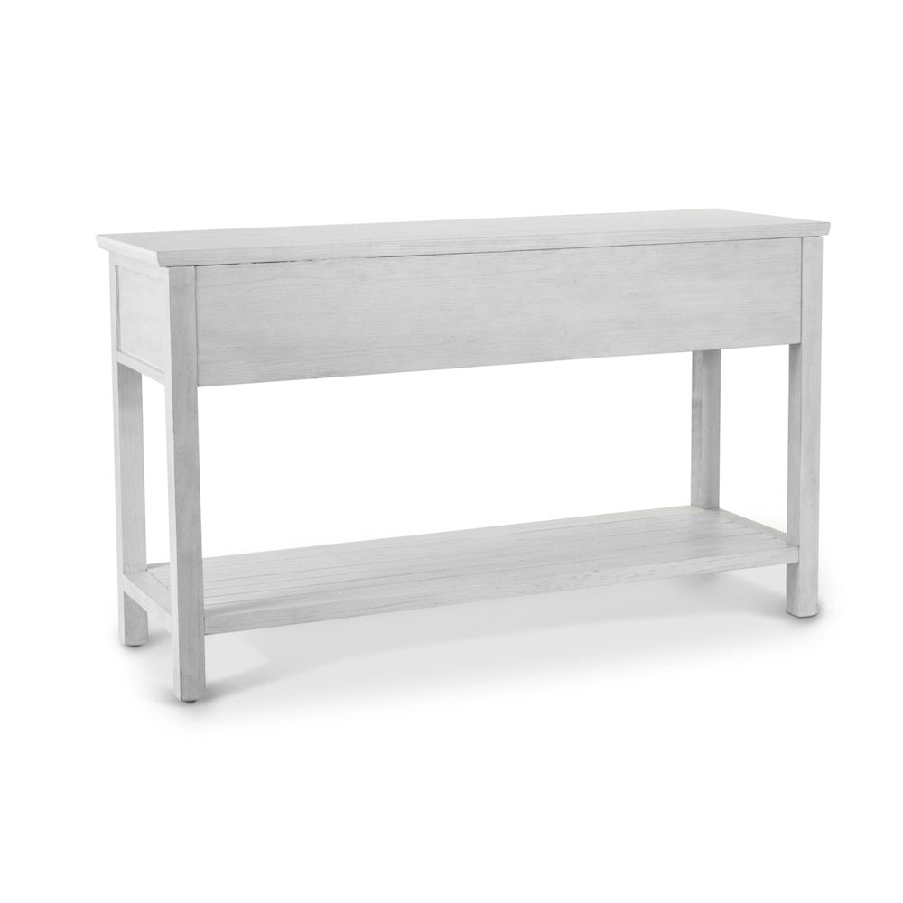 Geneva - 2-Drawer Console - Distressed White Finish