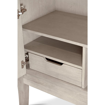 Manhattan Valley - Curio with Touch Lighting - Dusty Rose Finish