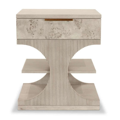 Manhattan Valley - 1 Drawer Accent Nightstand - Dusty Rose Finish