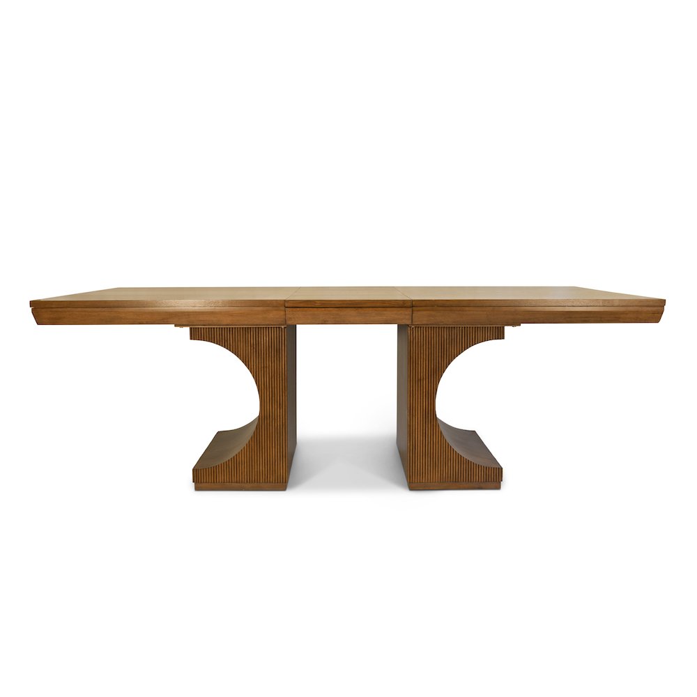 Manhattan Valley - Double Pedestal Dining Table with 18" Leaf (72"-90")