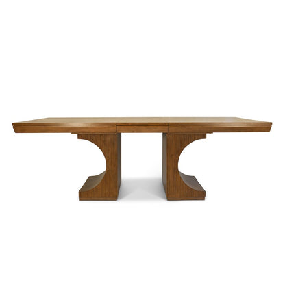 Manhattan Valley - Double Pedestal Dining Table with 18" Leaf (72"-90")