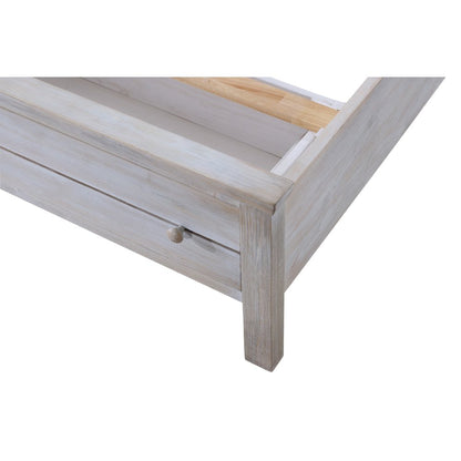 Geneva - Storage Bed - King - Distressed White Finish