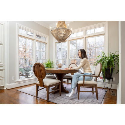 Manhattan Valley - 50" Round Dining Table - Vintage Chestnut Finish